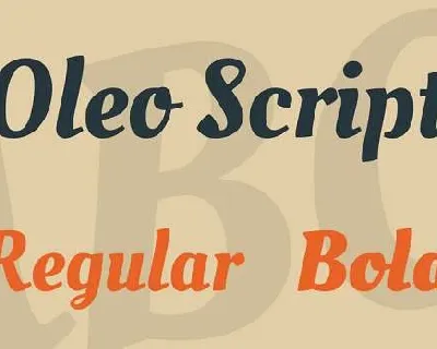 Oleo Script font