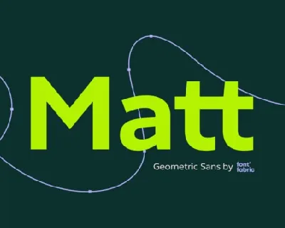 Matt Family font