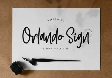 Orlando Handwritten font