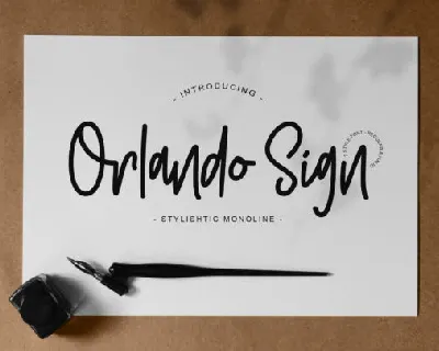 Orlando Handwritten font