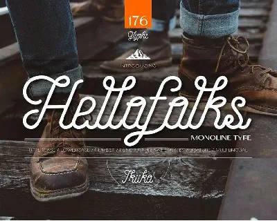 Hellofolks font