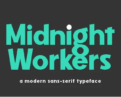 Midnight Workers font