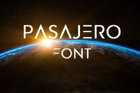 Pasajero font