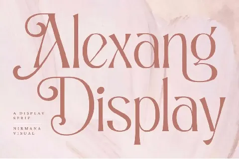 Alexang Display font