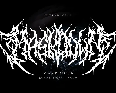 Maskdown One font