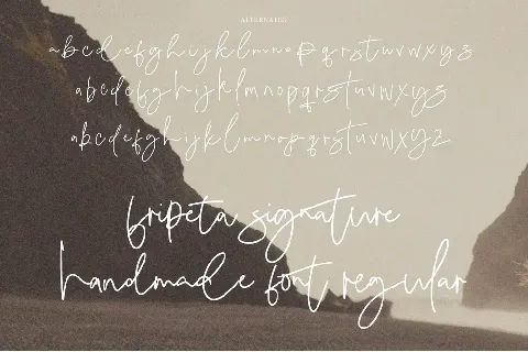 Fripeta Signature font