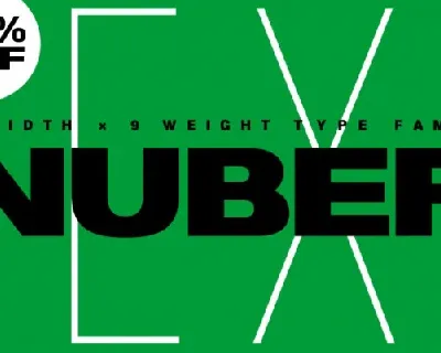 Nuber Next Family font