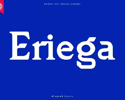 Eriega font