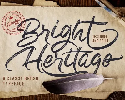 Bright Heritage font