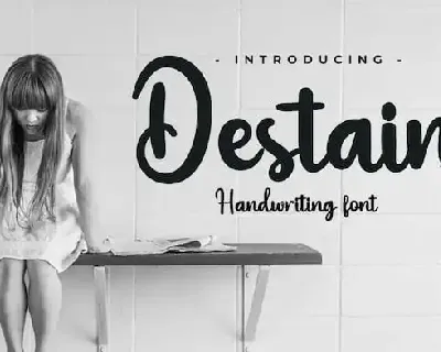 Destain Handwriting font