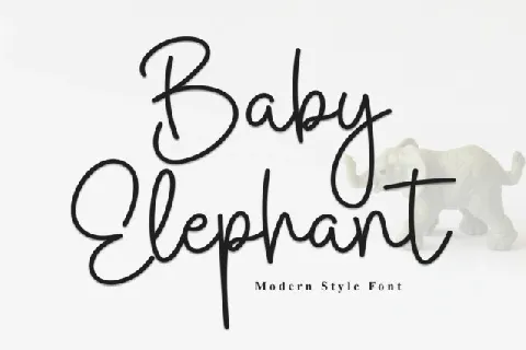 Baby Elephant Script font