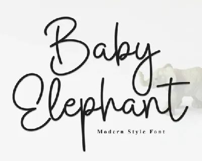 Baby Elephant Script font