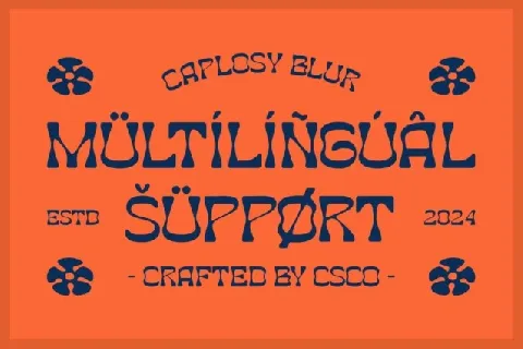 Caplosy Blur font