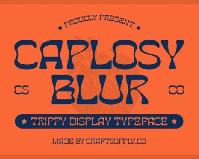 Caplosy Blur font