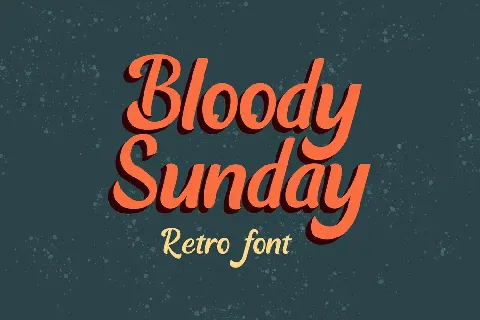 Bloody Sunday font