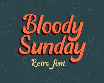 Bloody Sunday font