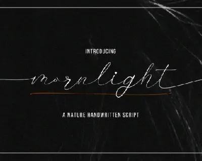 Mornlight font