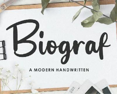 Biograf font