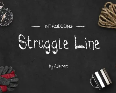 Struggle Line Brush font