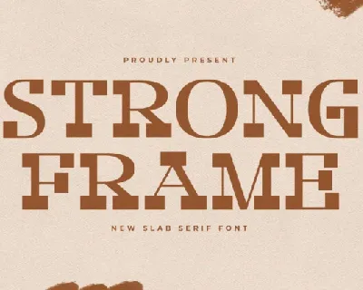 Strong Frame font