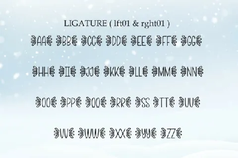 Winter Snow Display Typeface font