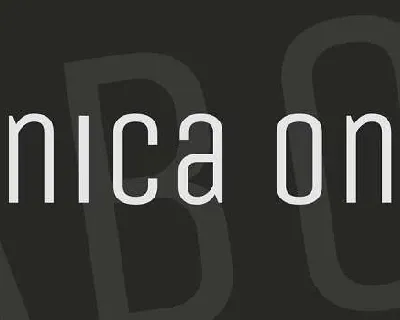 Unica One font