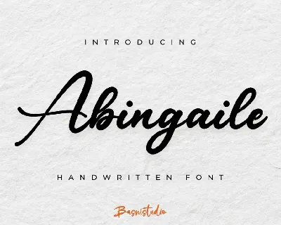 Abingaile font