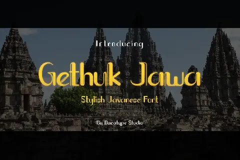 Gethuk Jawa font