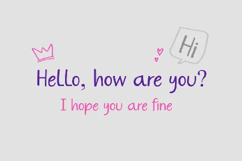 Hello Kiddos font