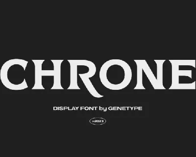 Chrone Display font