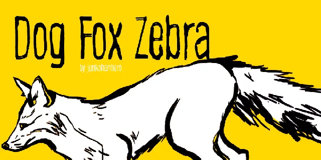 Dog Fox Zebra font