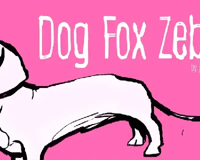 Dog Fox Zebra font