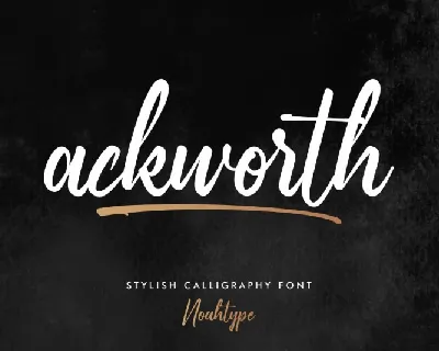 Ackworth font