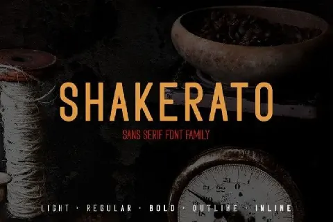 Shakerato Sans Serif font