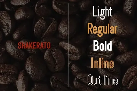 Shakerato Sans Serif font