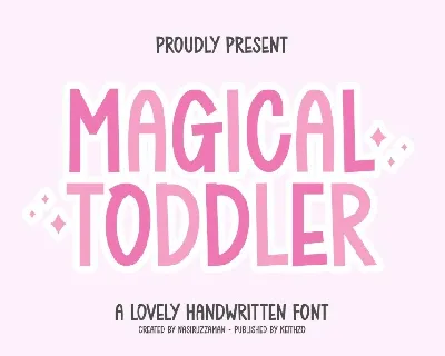 Magical Toddler font
