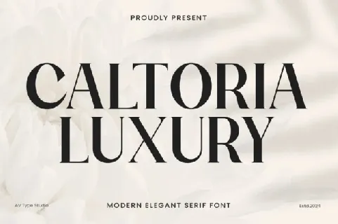 Caltoria Luxury font