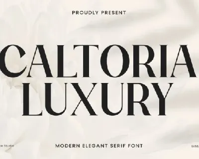 Caltoria Luxury font