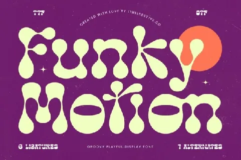 Funky Motion Display font