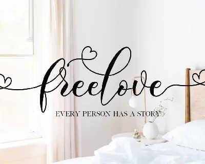 Freelove font