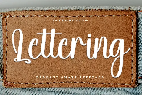 Lettering font