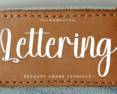 Lettering font