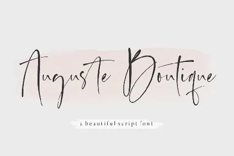 Auguste Boutique font