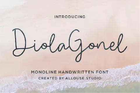 Diola Gonel Handwritten font