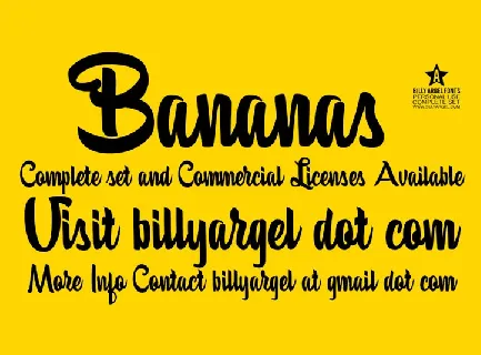 Bananas font