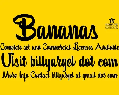 Bananas font