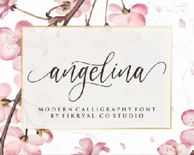 Angelina Modern Calligraphy font