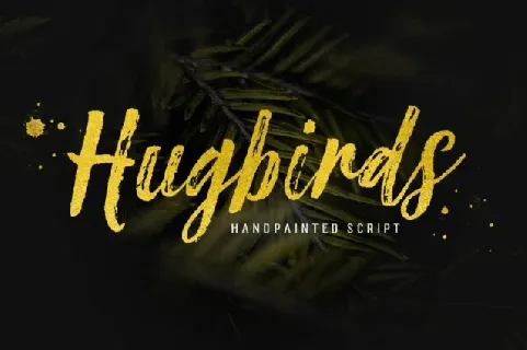 Hugbirds Brush font