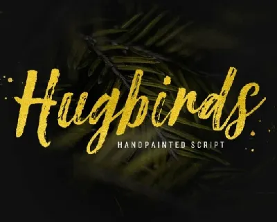 Hugbirds Brush font