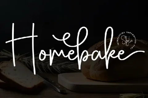 Homebake Script font